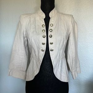Military Linen Blazer
